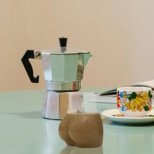 Funny Butt-Shaped Glass Mug