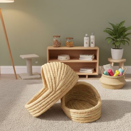 Straw-Woven Eco-Friendly Handbag