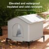 Insulated Weatherproof Outdoor Cat Shelter