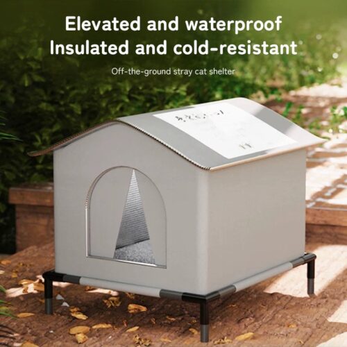 Insulated Weatherproof Outdoor Cat Shelter