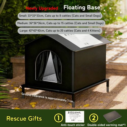 Insulated Weatherproof Outdoor Cat Shelter