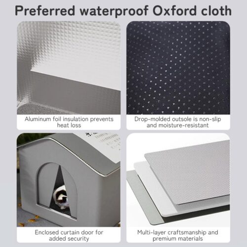 Insulated Weatherproof Outdoor Cat Shelter